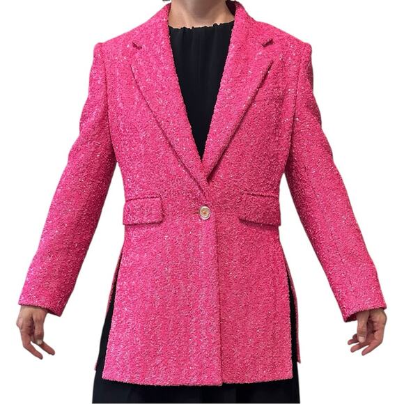 Dolce & Gabbana Hot Pink Sequined Blazer size IT 36 seen on Lisa from Vanderpump - Picture 5 of 16